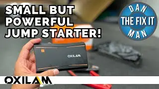 SMALL BUT POWERFUL!  OXILAM Y1 3-IN-1 JUMP STARTER, POWER BANK, AND EMERGENCY LED LIGHT - GREAT GIFT