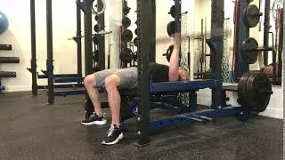 Dynamic Effort Fat Bar Bench Press