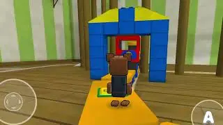 A giant house. Super Bear Adventure