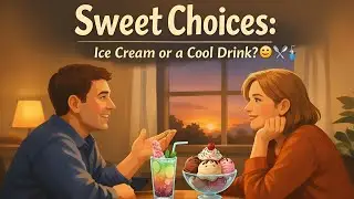 Sweet Choices: Ice Cream or a Cool Drink? 😋