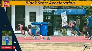 100m Block Start Acceleration | Block Start Slowmotion Techniques 🚀🇱🇰