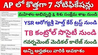 AP medical health department jobs | AP outsourcing jobs | మహిళల అభివృద్ధి & శిశు సంక్షేమ శాఖ jobs