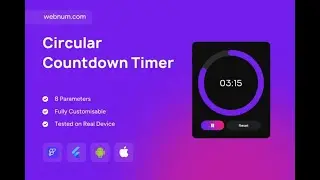 FlutterFlow Countdown Timer Widget ⏲️ #flutterflow #timer
