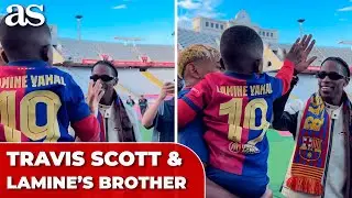 TRAVIS SCOTT'S HEARTWARMING MOMENT with LAMINE YAMAL'S LITTLE BROTHER leaves fans in awe
