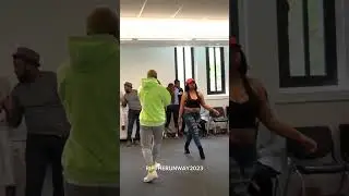 models practicing their runway walks  Riptherunway2023