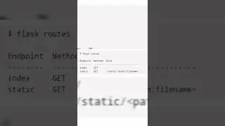 Get a list of all routes defined in a flask app #developer #programming #code #flask #python #coding