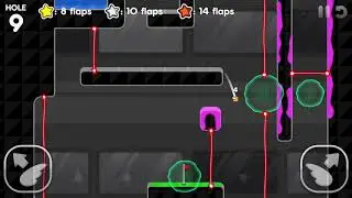 Flappy Golf 2: Laser Shield Land Hole 9