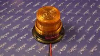 Beacon Light LED Mini Strobe with Lighter Plug - Amber Lens with Amber LEDs
