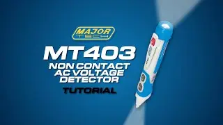 Major Tech MT403 Non Contact AC Voltage Detector Tutorial