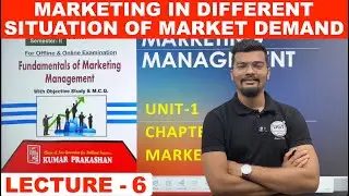Marketing in Different Situation of Market Demand | Marketing Management | Lecture 6 | UGT