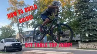 Building and riding a wooden table top jump!