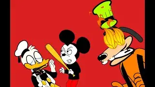 Mickey Mouse Wants To Eat/Beats Up Donald/Beaten Up By Goofy (RANDOM VIDEO)