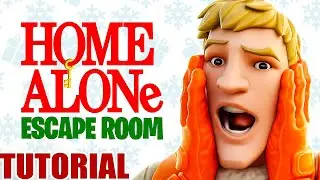 Fortnite -HOME ALONE ESCAPE ROOM -ALL LEVELS ALL CODES (TUTORIAL)