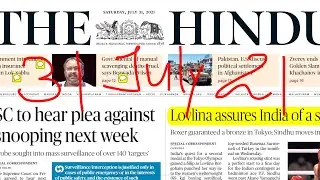 The Hindu Analysis, 31 July 2021 | The Hindu Editorials