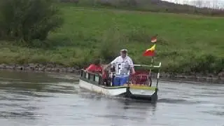 Weserfähre, 40km-Schwimmen und Kanurallye 2016 bei Porta-Westfalica-Veltheim