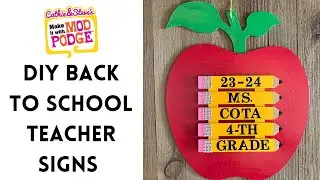DIY Back to School Teacher Signs with Dollar Tree Supplies