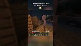 Destroying My World With ALL Horror Mods In One Block Minecraft #minecraft