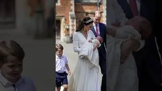 Princess kate & Prince William together at Prince Louis christening moments#shorts #katemiddleton
