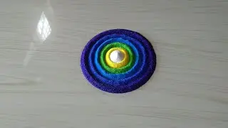 Beautiful and colour full rangoli design | Holi special rangoli design | satisfying rangoli videos |