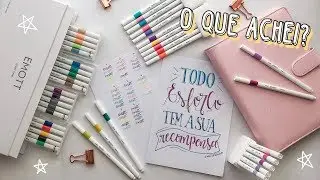 TESTANDO AS CANETAS EMOTT DA UNI-BALL | TÃO LINDAS!!!