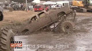 Bubble Eye Chevy Mega Truck Ditch Hopping at Woodpecker mud bog