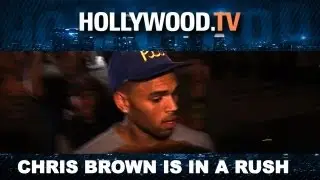 Chris Brown Rushes Out of AV Nightclub! - Hollywood.TV
