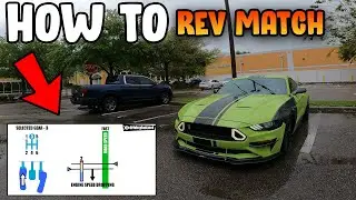 NO NONSENSE GUIDE ON HOW TO REV MATCH LIKE A PRO IN A MANUAL CAR! (REV-MATCH DOWNSHIFTING) #FORD #V8