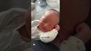 Newborn baby smiling while sleeping 💖 Happy Babies Kidz View 💕 &lrm;#HappyBabiesKidzview&nbsp;