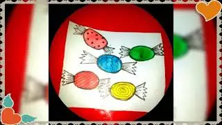 Thumb painting / 🍬 candy finger painting / 5 minutes painting 🎨