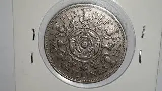 British - 1958 - Two Shillings - Florin - Circulated - Coin World UK