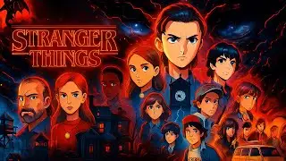 Stranger Things ANIME Trailer &ndash; Epic 80s Cinematic Fan Animation | Upside Down Reimagined