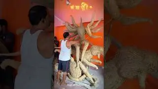 Durga puja murti making #durgapuja #maadurga #navratri #navratrispecial #hajipur #pawansingh #artist