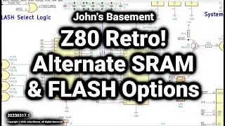 Z80 Retro #65 - Alternate FLASH and SRAM chip options for the Retro!