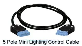 Cableaway 5 Pole Mini Lighting Control Soft Wiring