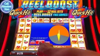 Chasing the Reel Boost on Quick Hit Reel Boost Slot Machine!