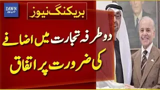 Pakistan and UAE Agree to Boost Bilateral Trade | Economic Cooperation | Breaking News | Dawn News