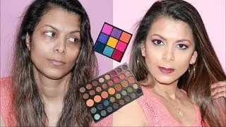 From Drab to Fab Makeup Look using Morphe 39A & Huda Beauty Electric Palette