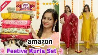 * Sale* Amazon Festive Wear Kurta Set Haul | Amazon Haul | Anarkali Suits | Sale 80% Off | Jyoti Raj