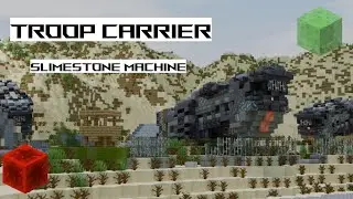 Slimestone Working Troop Carrier #minecraft #redstone #slimestone #gaming