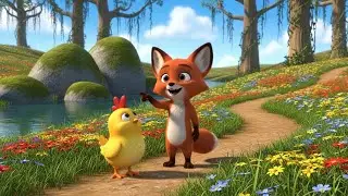 A strange friendship story between a fox and a chicken 🦊🐔 Cartoon