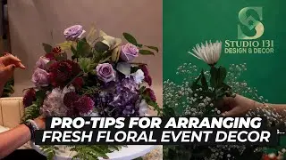 Pro-Tips For Arranging Fresh Floral Event Decor - Roses, Hydrangreas, Mums, Baby's Breath and more