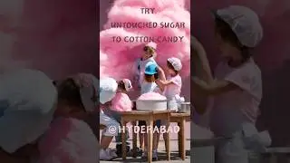 UNTOUCHED SUGAR TO STICK COTTON CANDY !#cottoncandy