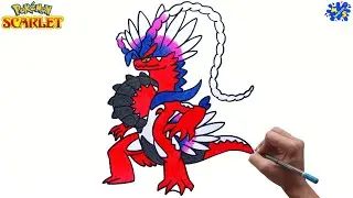 Pokemon drawing || How to draw Koraidon from Pokemon Scarlet