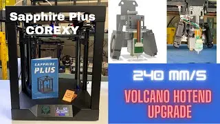CoreXY Sapphire Plus Высокоскоростная 3D-печать | CNC 3018 Самодельное алюминиевое крепление для хотэнда E3D Volcano