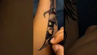 Naruto Sharingan Knife Reflection Tattoo Idea....#animetattoo #anime #naruto #animeart #animeshorts