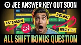 Urgent 🚨 JEE Mains Answer key out soon 🔥 |  marks vs percentile jee 2026 | Respose sheet | cut off