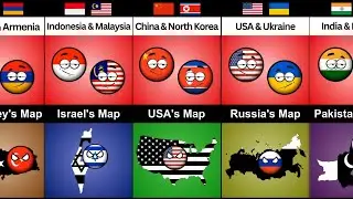 Countries That Hate Same Country Map | O&M Facts