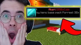 EFSANE YOUTUBER'ın 256x TEXTURE PACK'i ile BEDWARS OYNADIM - Minecraft