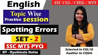 MTS ENGLISH PREPARATION | ERROR DETECTION | MTS ENGLISH PREVIOUS PAPER | SET 2