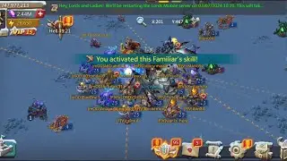 They won't stop until I burn! my rally trap fighting for it's life! Lords Mobile